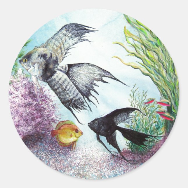 Angel Fish Sticker (Front)