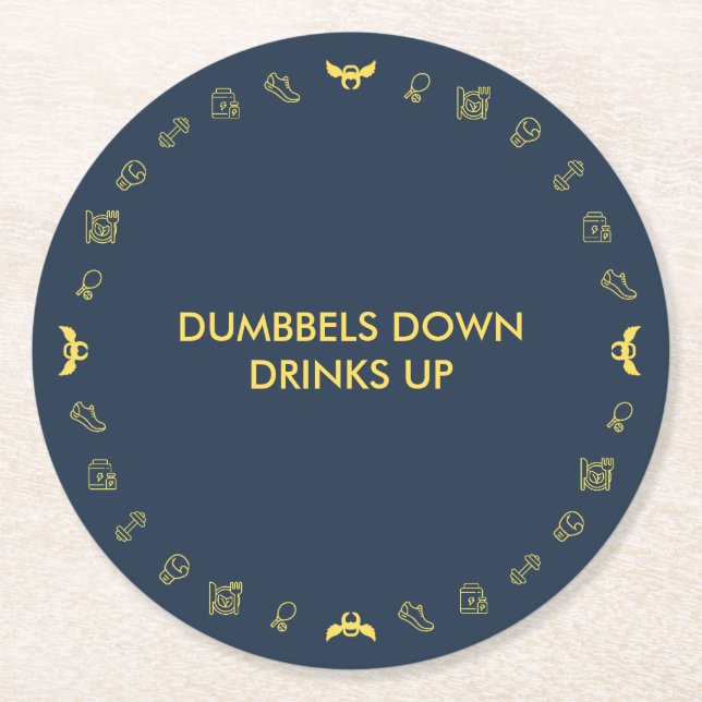Angel Fitness Collab Round Paper Coaster (Front)