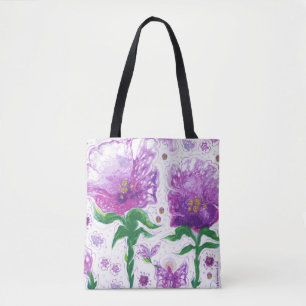 Angel Flower Tote Bag