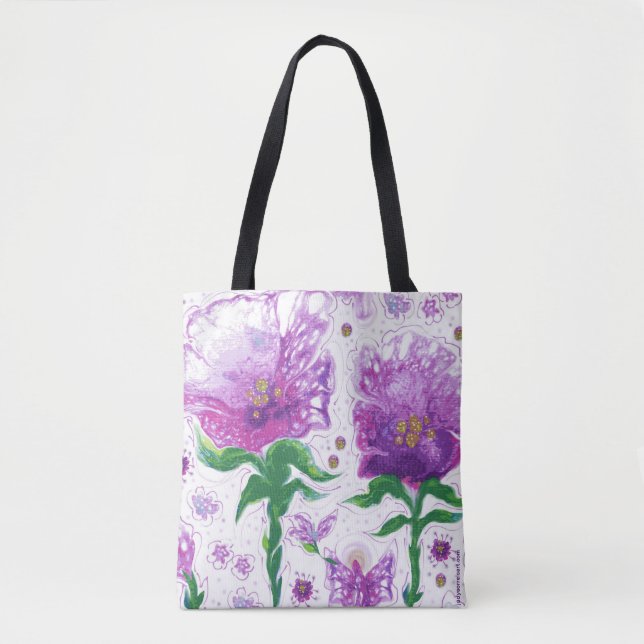 Angel Flower Tote Bag (Front)