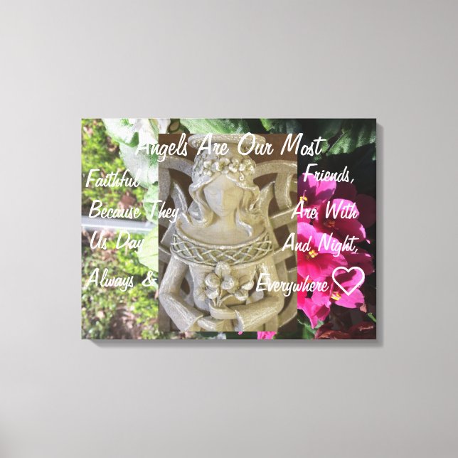 Angel Friends Canvas Print (Front)