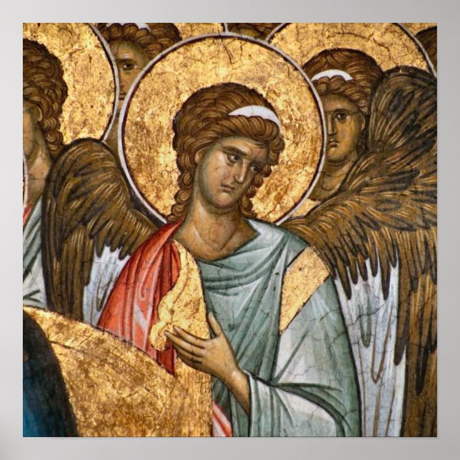 Angel from the Great Deesis Orthodox Icon Print    (Front)