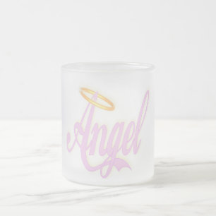 Angel - Frosted Glass Mug