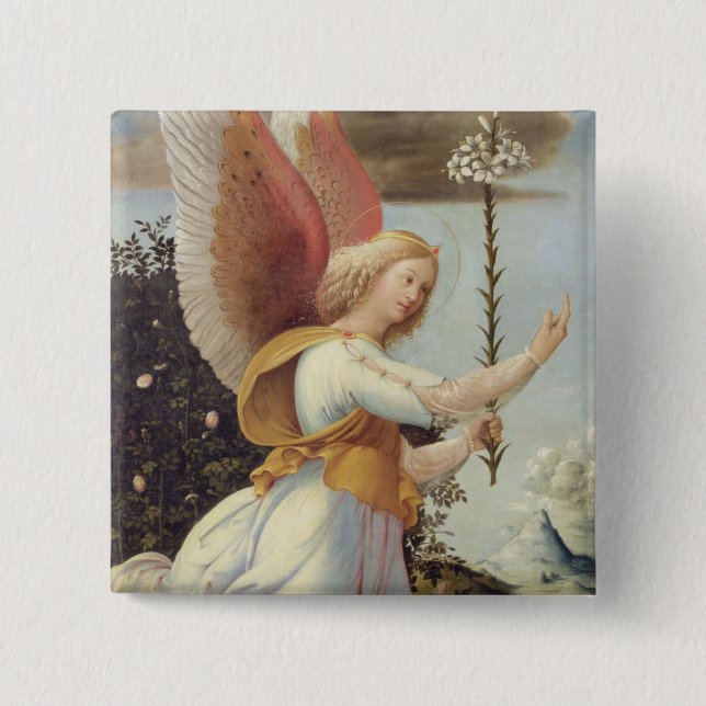 Angel Gabriel 15 Cm Square Badge (Front)