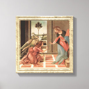 Angel Gabriel And Mary Canvas Print