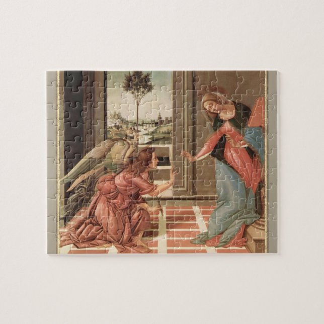 Angel Gabriel And Mary Jigsaw Puzzle (Horizontal)