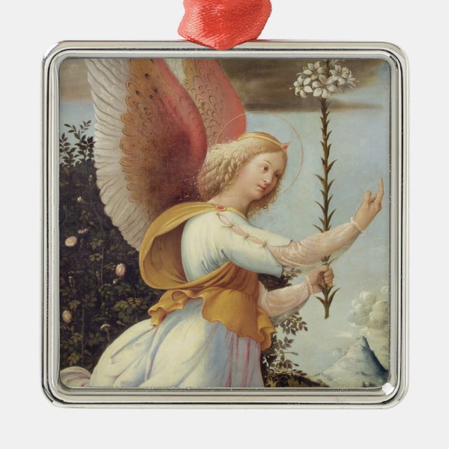 Angel Gabriel Metal Tree Decoration (Front)