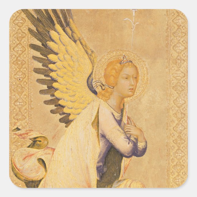 Angel Gabriel Square Sticker (Front)