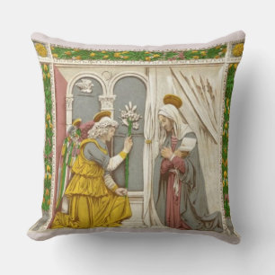 Angel Gabriel The Annunciation To Mary Cushion