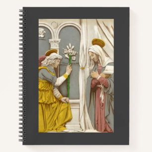 Angel Gabriel The Annunciation To Mary  Notebook