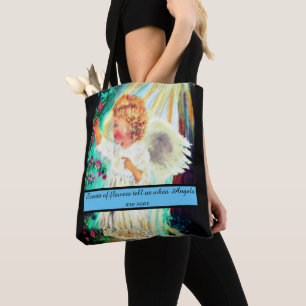 Angel garden tote bag