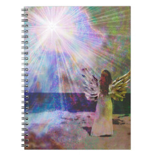 Angel Gazing to Heaven Heart Journal Notebook