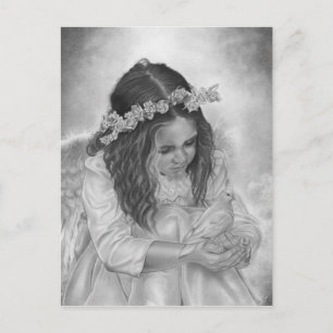 Angel girl dove blessings Postcard