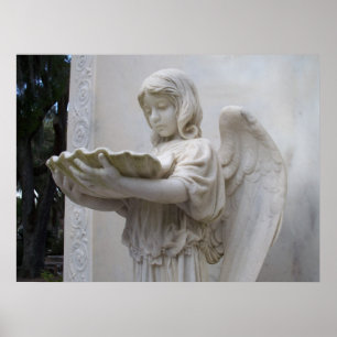 Angel Girl figure Bonaventure Savannah Georgia GA Poster