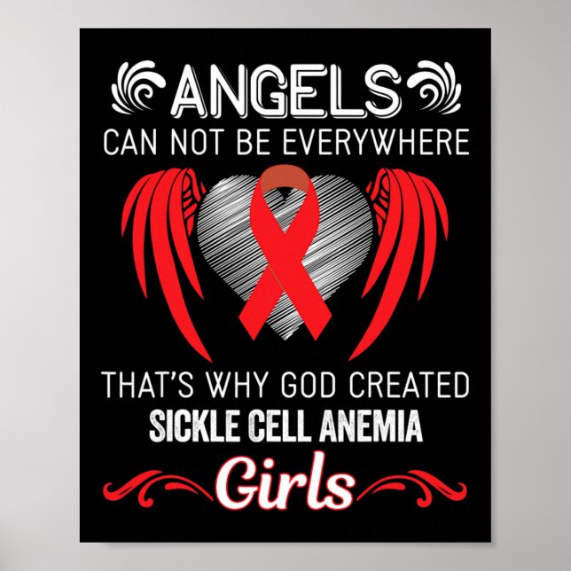 Angel Girl- Sickle Cell Anaemia Awareness Supporte Poster (Front)