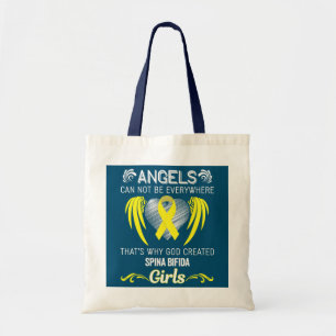Angel Girl Spina Bifida Awareness Supporter Tote Bag