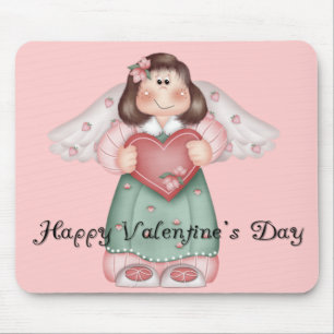 Angel Girl with a Heart - HVD Mousepad