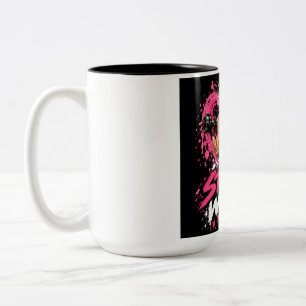 Angel Girl with Two Cherubs Artistic Women's T-Shi Two-Tone Coffee Mug