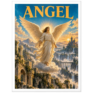 Angel, Gothic Fantasy Monster Postcard