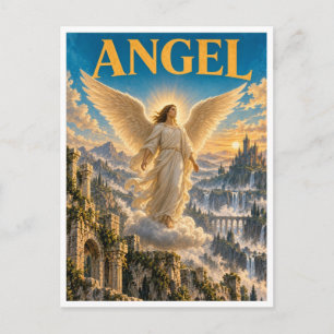 Angel, Gothic Fantasy Monster Postcard