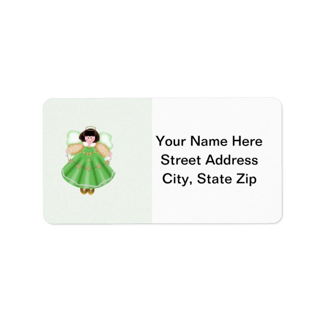 Angel (green) label (Front)