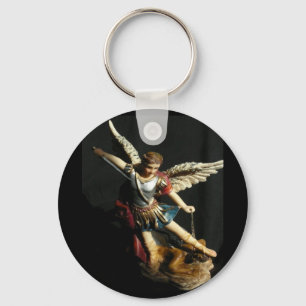 Angel Guardian Saint Michael keychain