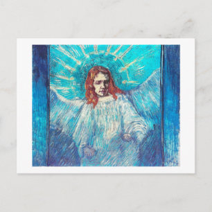 Angel Half-Figure (after Rembrandt) Van Gogh Fine Postcard