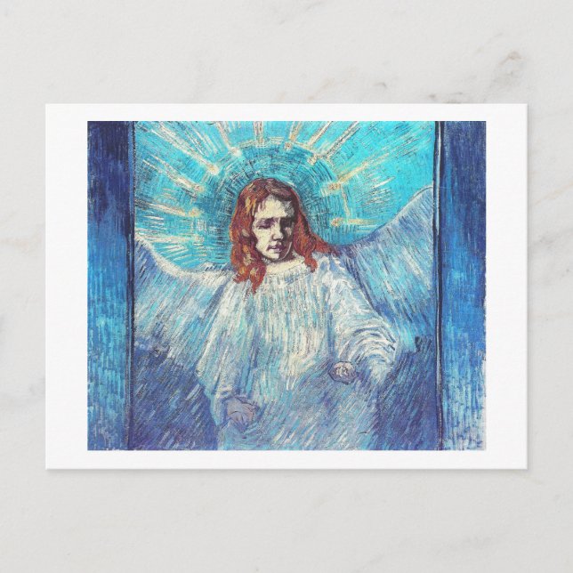 Angel Half-Figure (after Rembrandt) Van Gogh Fine Postcard (Front)