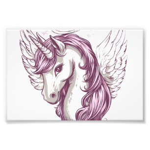 Angel Halo Unicorn (1) Photo Print