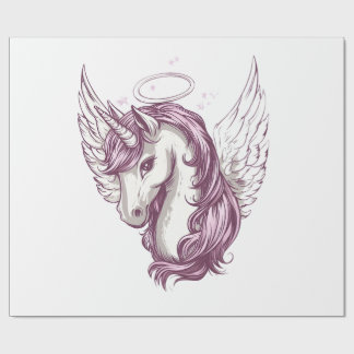 Angel Halo Unicorn (1) Wrapping Paper