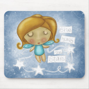 Angel Hangs the Stars Mouse Mat