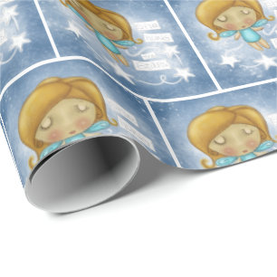 Angel Hangs the Stars Wrapping Paper