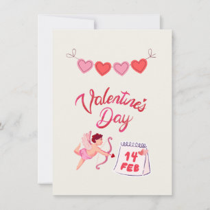 angel happy valentine holiday card