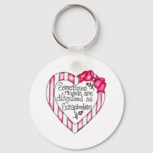 Angel Heart Scrapbooker Key Ring