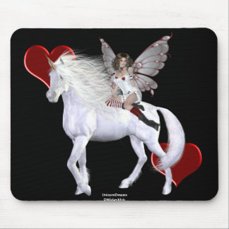 Angel Heart Unicorn White Beauty 3 Mouse Mat