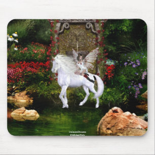 Angel Heart Unicorn White Beauty 7 Mouse Mat