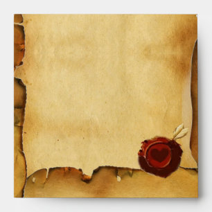 ANGEL HEART WAX SEAL PARCHMENT ENVELOPES
