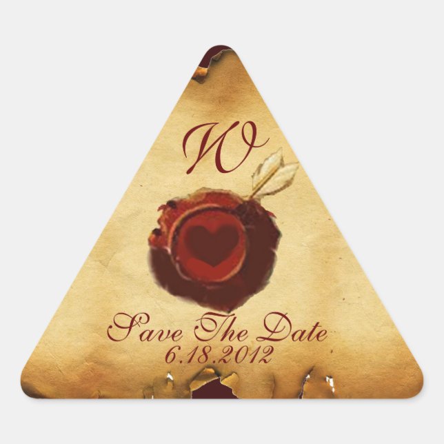 ANGEL HEART WAX SEAL PARCHMENT Monogram (Front)