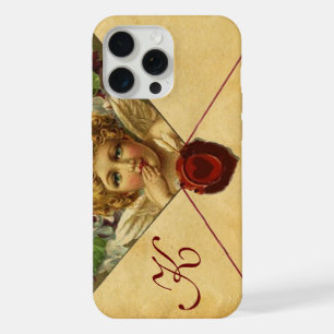 ANGEL HEART WAX SEAL PARCHMENT Monogram iPhone 15 Pro Max Case