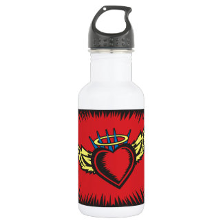 Angel Heart with Border 532 Ml Water Bottle