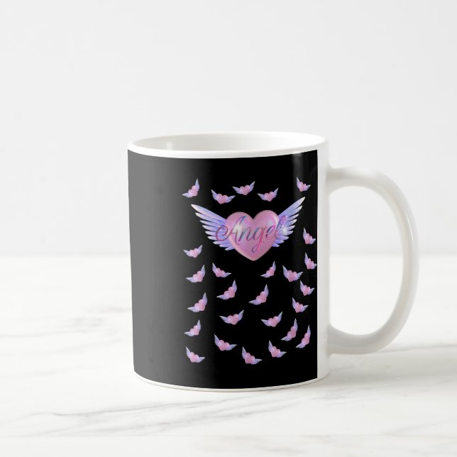Angel Heart With Wings  Coffee Mug (Right)