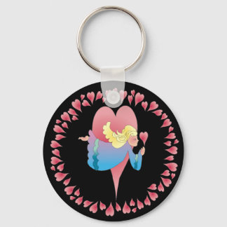 ANGEL HEARTS by SHARON SHARPE Key Ring