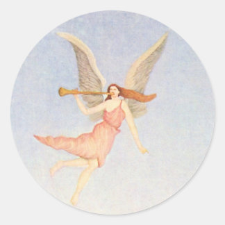 Angel, Henri Rousseau Fine Art Classic Round Sticker
