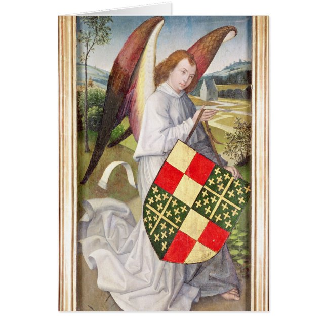 Angel holding a shield (Front)