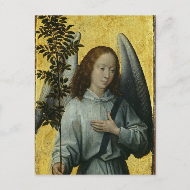 Angel Holding an Olive Branch Postcard (Front)