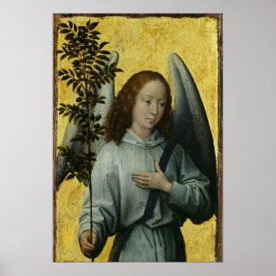 Angel Holding an Olive Branch Poster