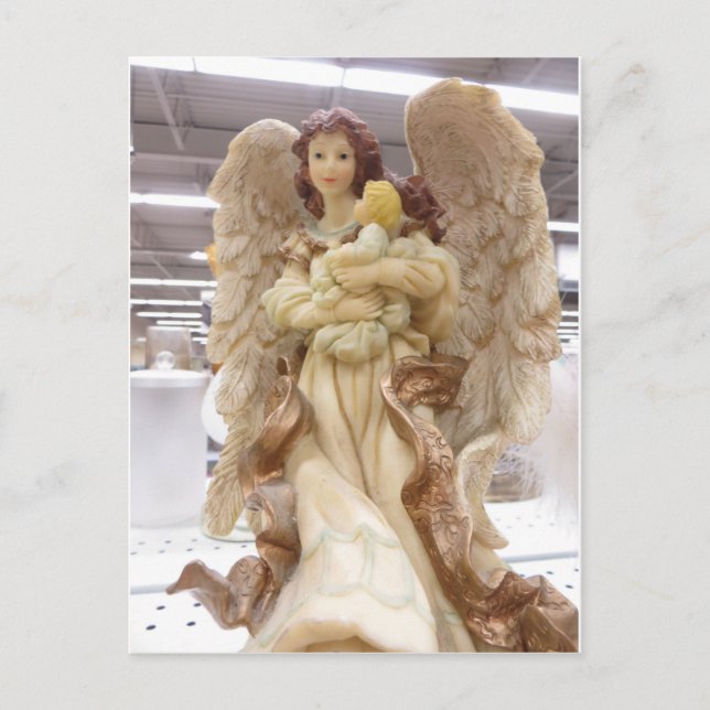 Angel Holding Child Postcard (Front)