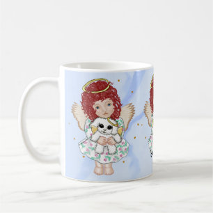 Angel Holding Dog Coffee Mug