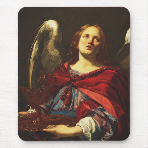 Angel Holding the Vessel and Towel Mouse Mat