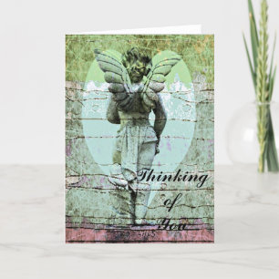 Angel Holy Cross Thinking of You Card